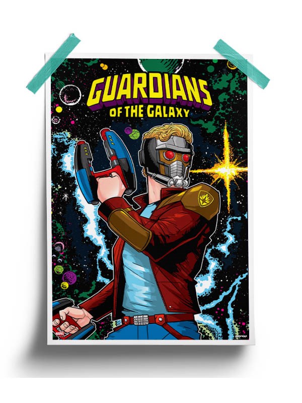 Guardians of the Galaxy Comic Cover Poster -Redwolf - India - www.superherotoystore.com