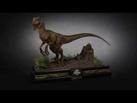 Jurassic Park Velociraptor Statue Open Mouth Version by Prime 1 Studio