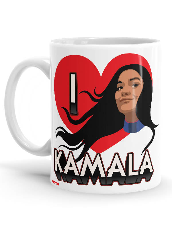 I Love Kamala Mug -Redwolf - India - www.superherotoystore.com
