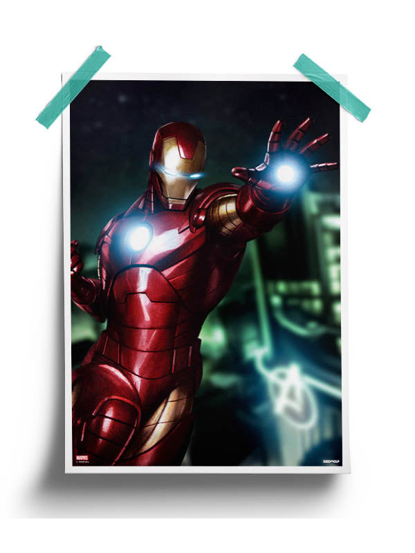 Iron Attack Poster -Redwolf - India - www.superherotoystore.com