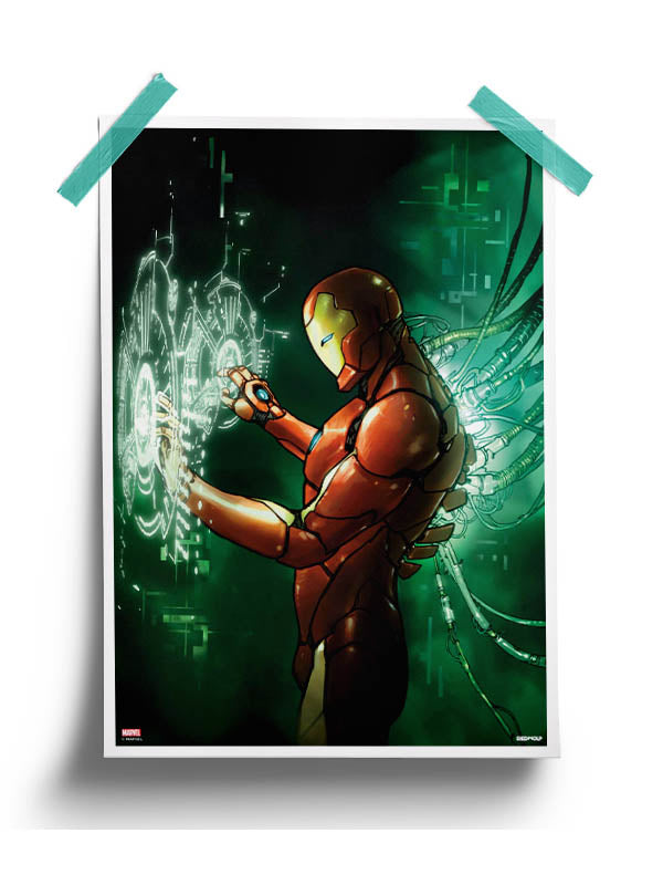 Iron Man Charge Up Poster -Redwolf - India - www.superherotoystore.com