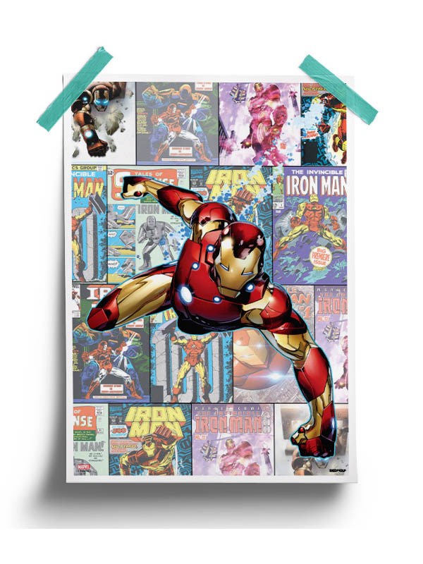 Iron Man Cover Poster -Redwolf - India - www.superherotoystore.com