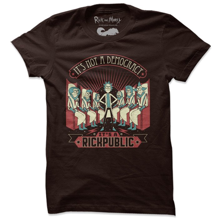 Its a Republic Official Rick &amp; Morty T-Shirt -Redwolf - India - www.superherotoystore.com