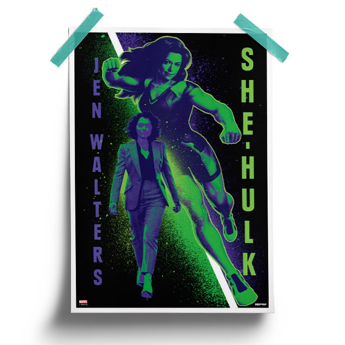 Jen Is Hulk - Marvel Official Poster -Redwolf - India - www.superherotoystore.com