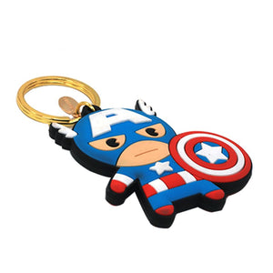 Captain America Rubber Keychain by EFG -EFG - India - www.superherotoystore.com