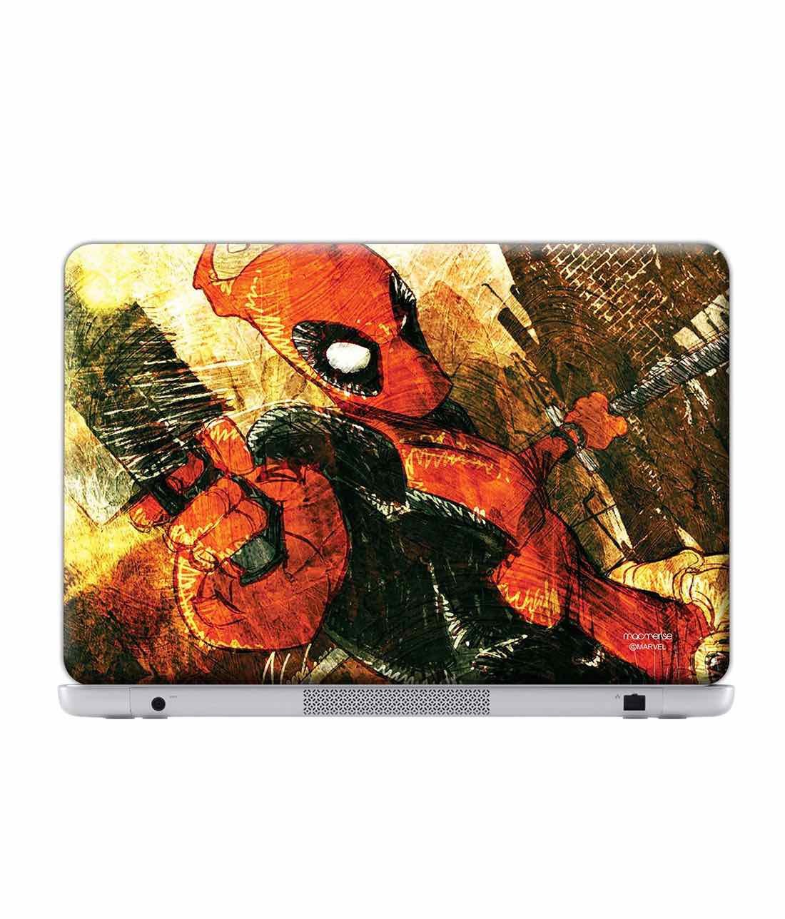 Deadpool Attack Laptop Skin by Macmerise -Macmerise - India - www.superherotoystore.com