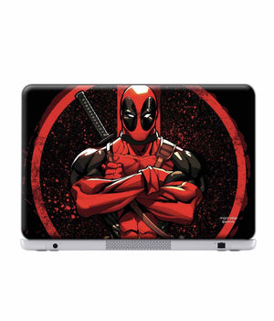 Deadpool Stance Laptop Skin by Macmerise -Macmerise - India - www.superherotoystore.com