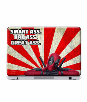Smart Ass Deadpool Laptop Skin by Macmerise -Macmerise - India - www.superherotoystore.com