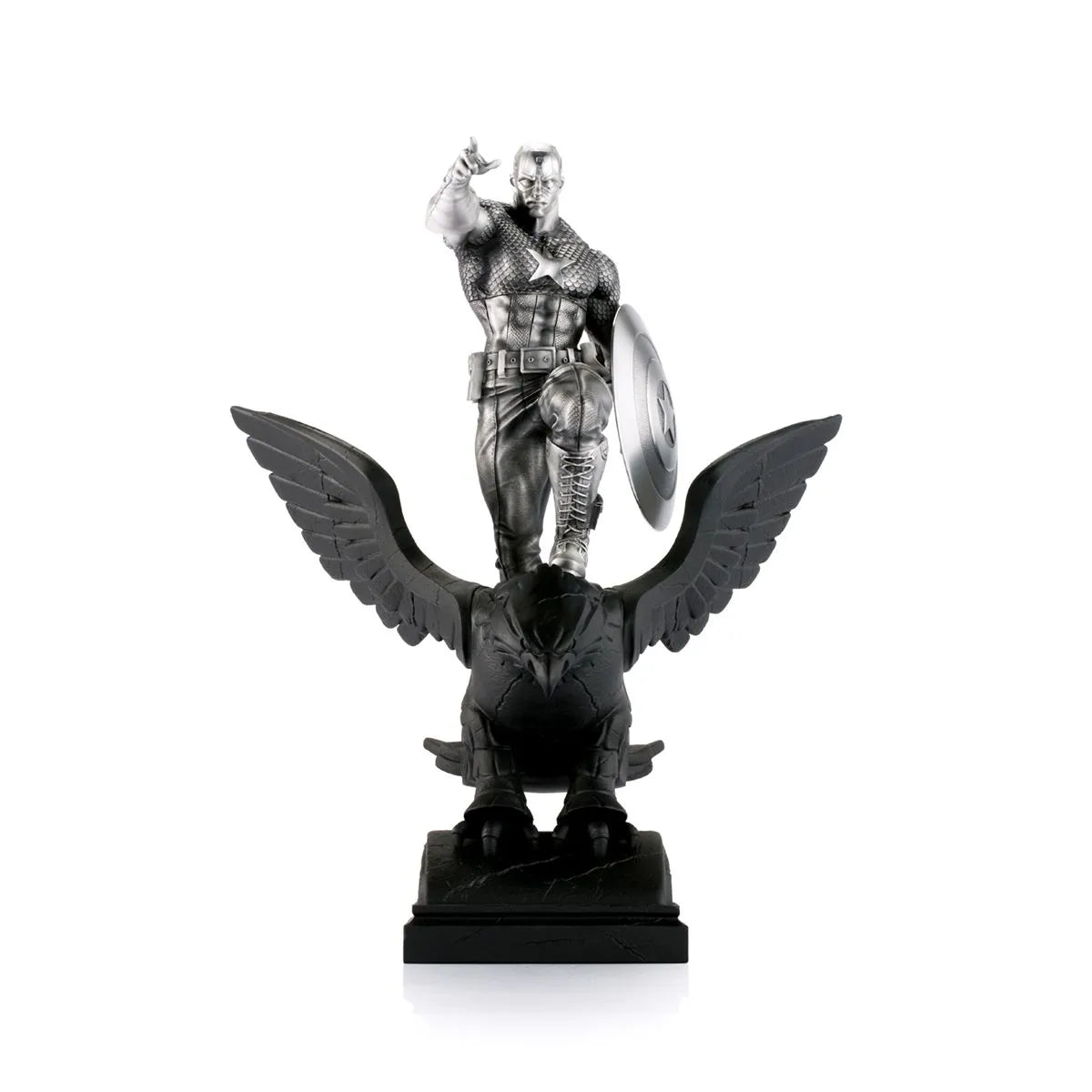 Captain America Resolute Limited Edition Metal Figurine by Royal Selangor -Royal Selangor - India - www.superherotoystore.com