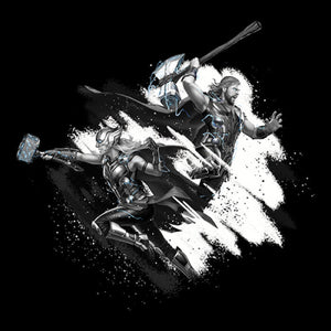 LOVE & THUNDER DUO - MARVEL OFFICIAL T-SHIRT -Redwolf - India - www.superherotoystore.com