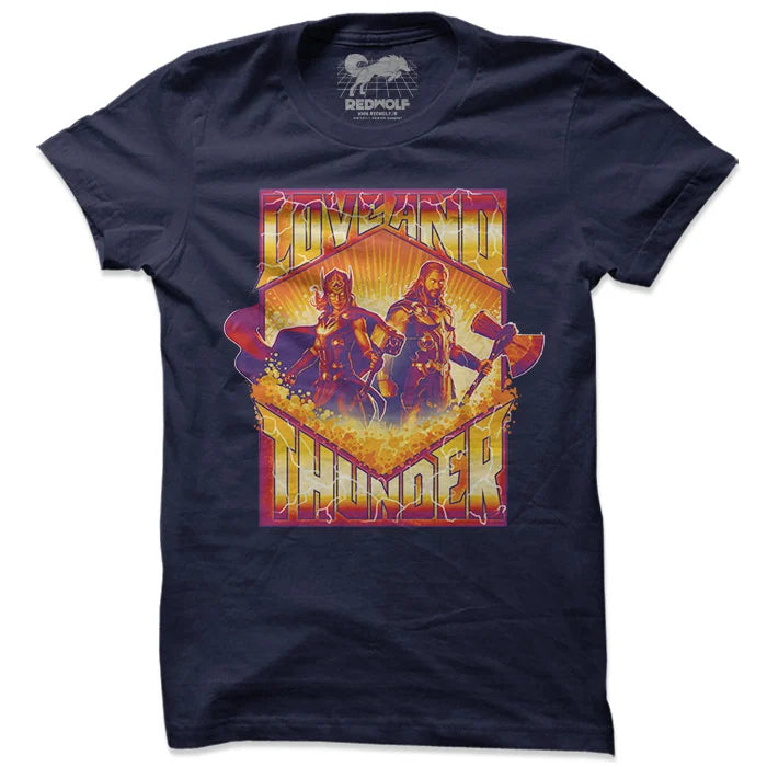 Love &amp; Thunder - Marvel Official T-Shirt -Redwolf - India - www.superherotoystore.com