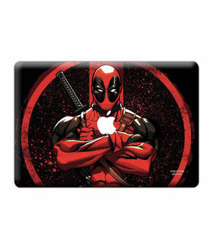 Deadpool Stance Laptop Skin by Macmerise -Macmerise - India - www.superherotoystore.com