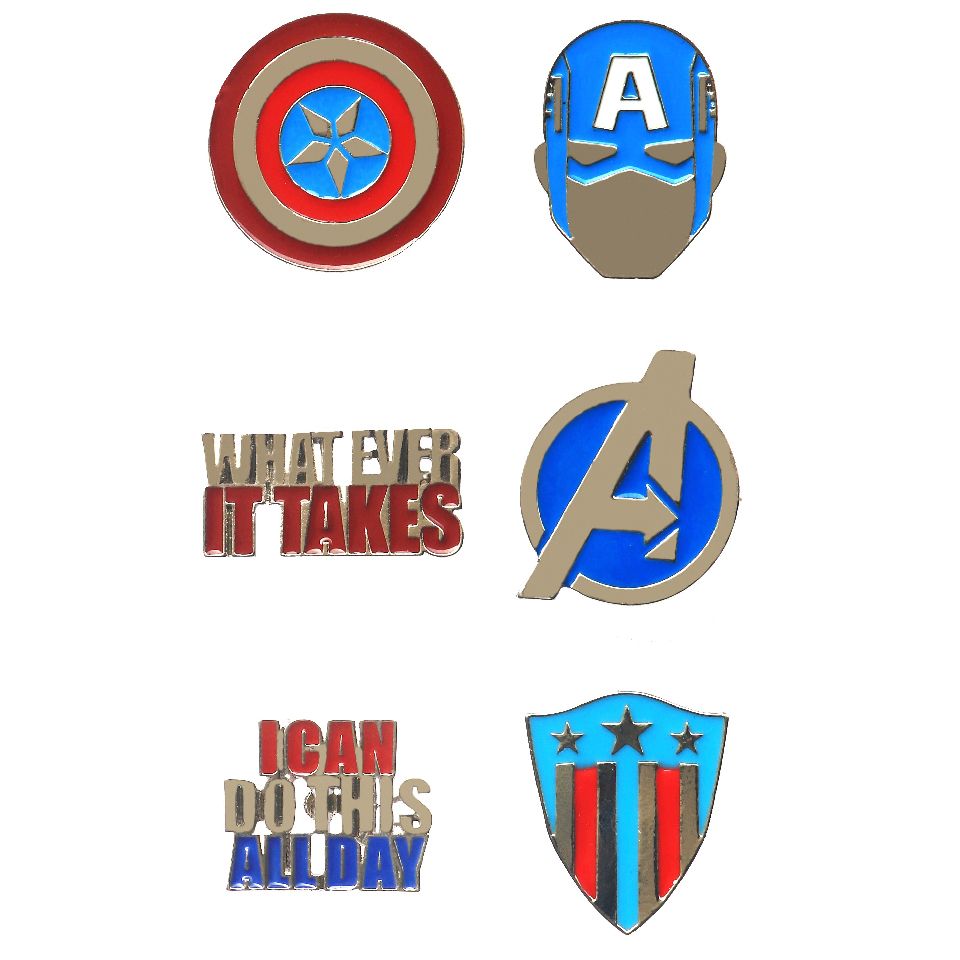 Avengers Captain America Pin Set by EFG -EFG - India - www.superherotoystore.com