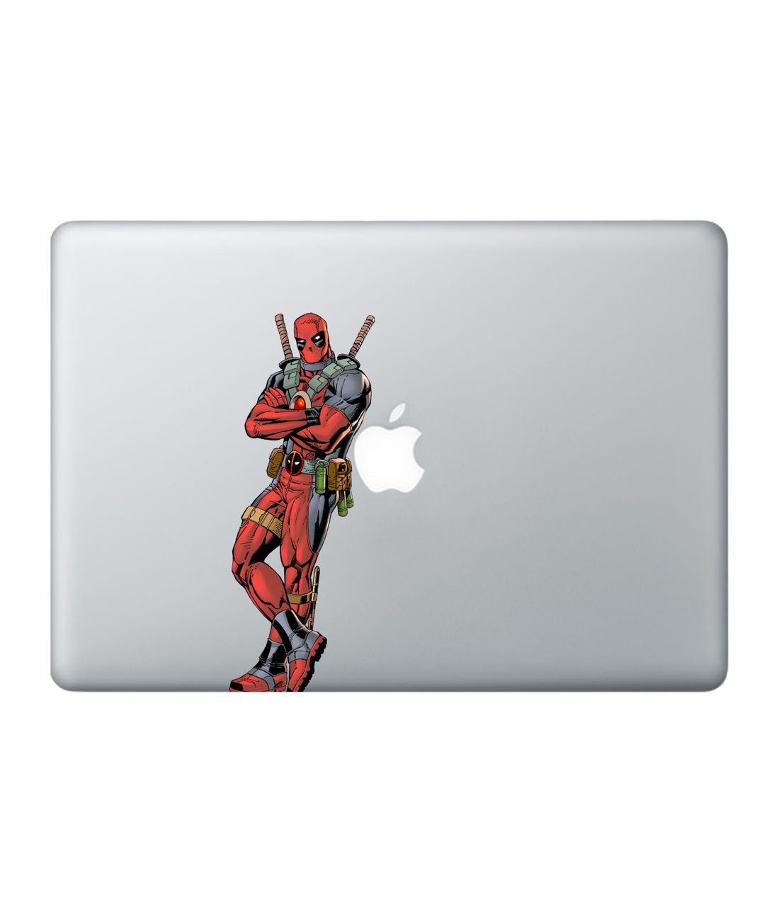Deadpool Chill Laptop Decal by Macmerise -Macmerise - India - www.superherotoystore.com