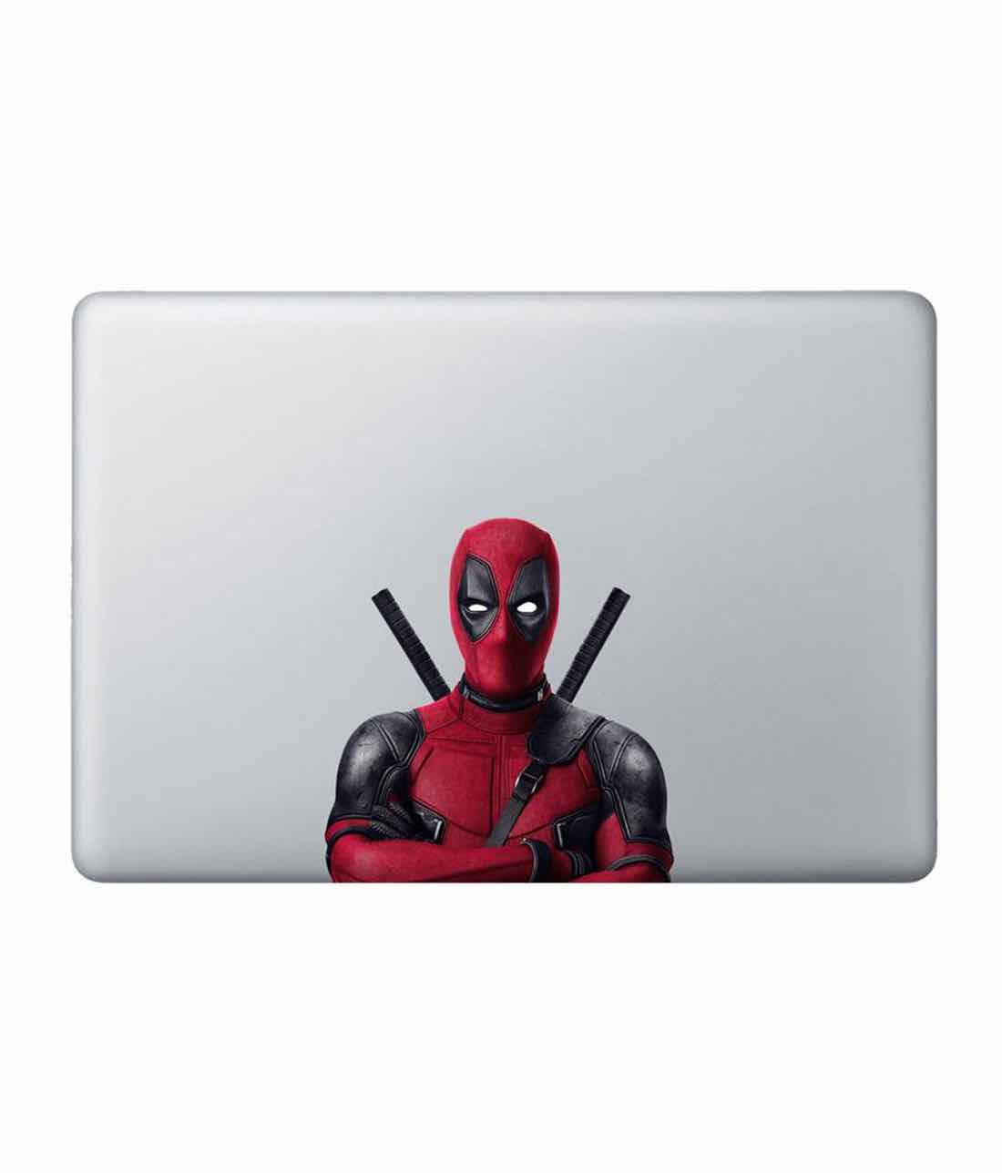 Deadpool Stance Laptop Decal by Macmerise -Macmerise - India - www.superherotoystore.com