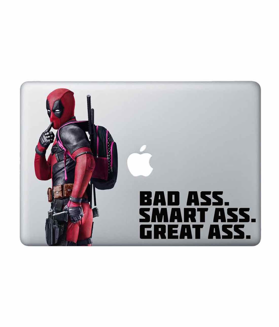 Smart Ass Deadpool Laptop Decal by Macmerise -Macmerise - India - www.superherotoystore.com