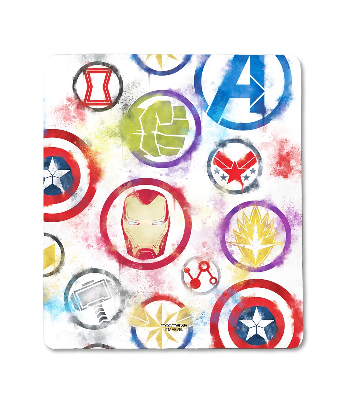 Avengers Icons Graffiti - Mouse Pad by Macmerise -Macmerise - India - www.superherotoystore.com