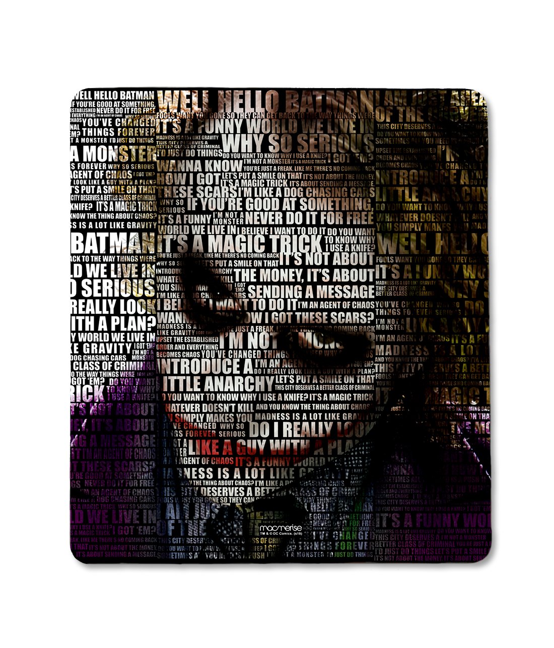 Joker Quotes - Mouse Pad by Macmerise -Macmerise - India - www.superherotoystore.com