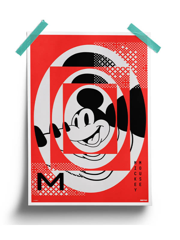 Mickey Illusion Poster -Redwolf - India - www.superherotoystore.com