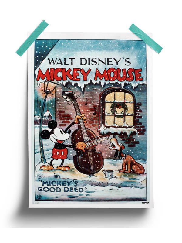 Mickey's Good Deed Poster -Redwolf - India - www.superherotoystore.com