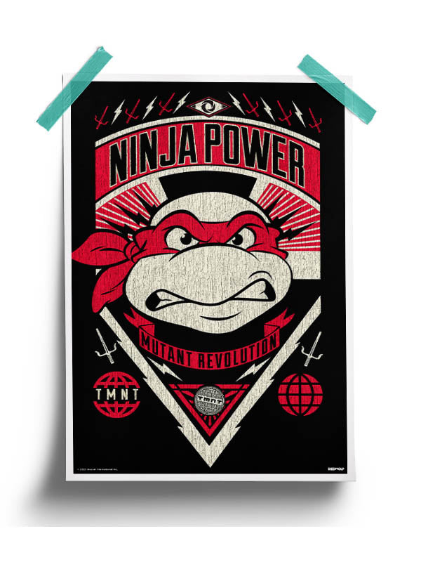 Ninja Power Poster -Redwolf - India - www.superherotoystore.com