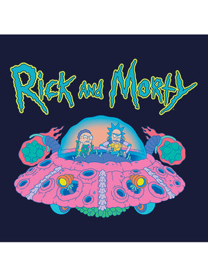 Pink Spaceship - Rick and Morty Official T-shirt -Redwolf - India - www.superherotoystore.com