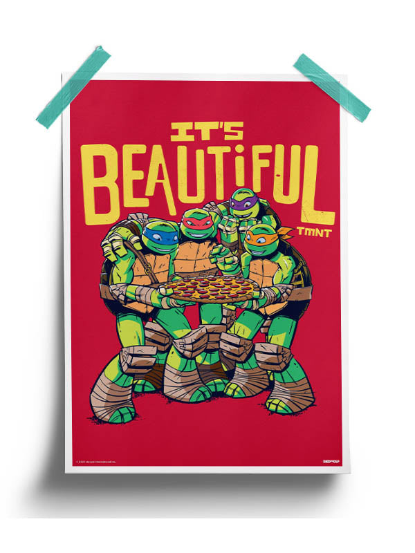 Pizza is Beautiful Poster -Redwolf - India - www.superherotoystore.com