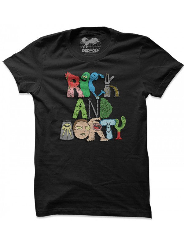 Rick and Morty: Characters - Rick and Morty Official T-shirt -Redwolf - India - www.superherotoystore.com