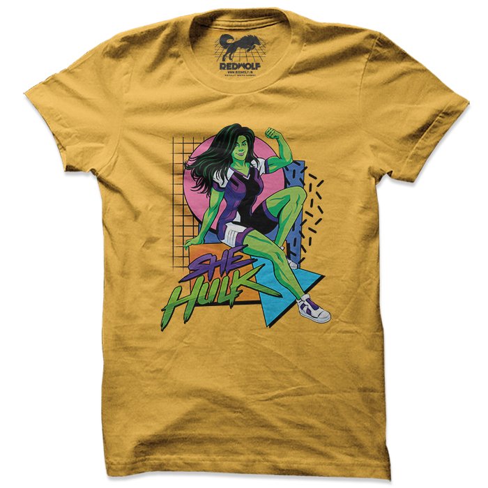 She-Hulk Flex - Marvel Official T-shirt -Redwolf - India - www.superherotoystore.com