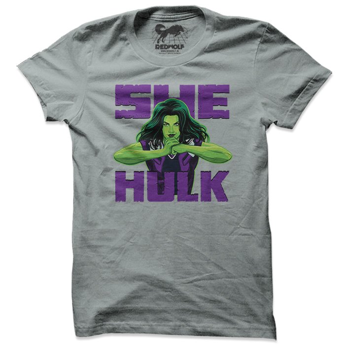 She-Hulk Ready - Marvel Official T-shirt -Redwolf - India - www.superherotoystore.com