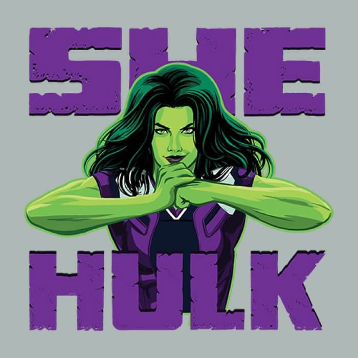 She-Hulk Ready - Marvel Official T-shirt -Redwolf - India - www.superherotoystore.com