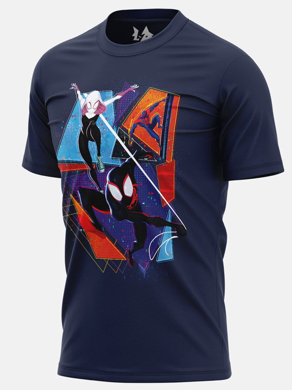 Spider Society Pursuit - Marvel Official T-shirt -Redwolf - India - www.superherotoystore.com