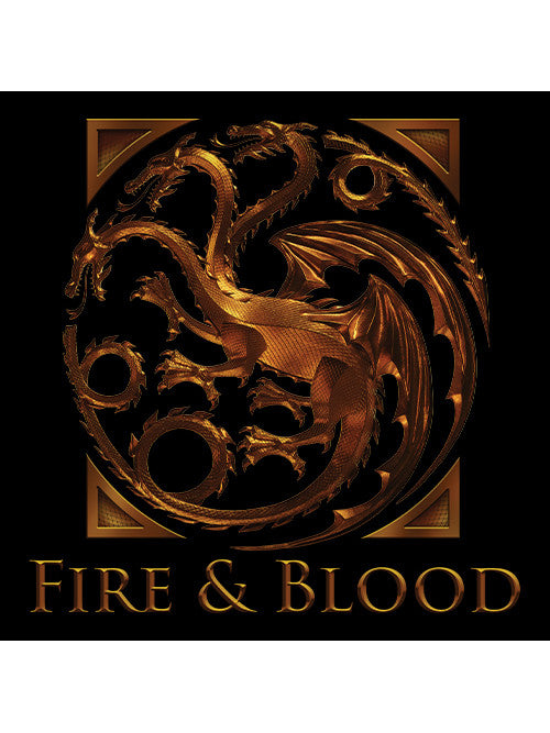 Targaryen Emblem - House Of The Dragon Official T-shirt -Redwolf - India - www.superherotoystore.com