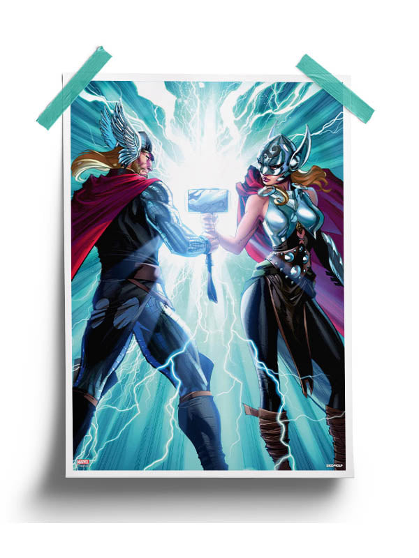 The Gods of Thunder Poster -Redwolf - India - www.superherotoystore.com