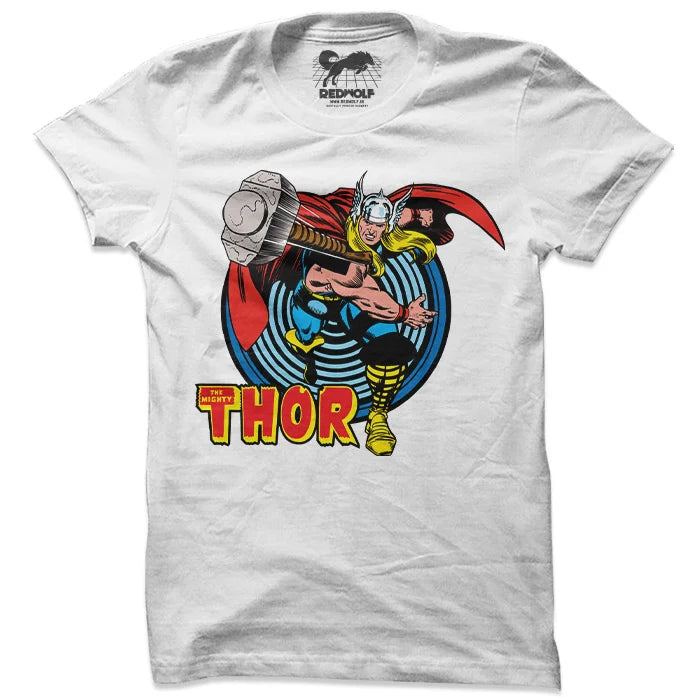 Thor: Retro - Marvel Official T-Shirt -Redwolf - India - www.superherotoystore.com