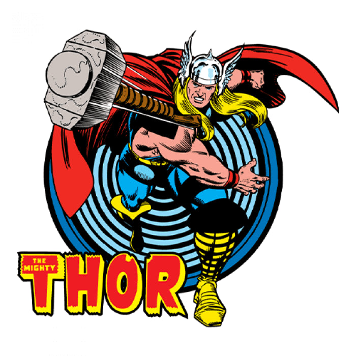 Thor: Retro - Marvel Official T-Shirt -Redwolf - India - www.superherotoystore.com