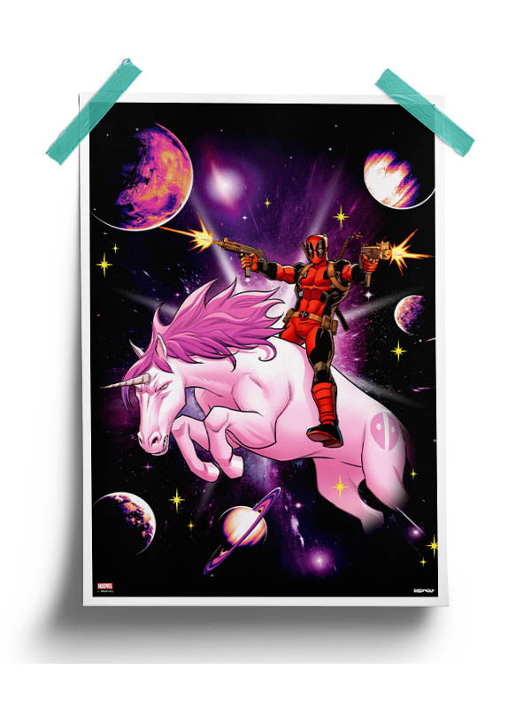 Unicorn Rider Poster -Redwolf - India - www.superherotoystore.com
