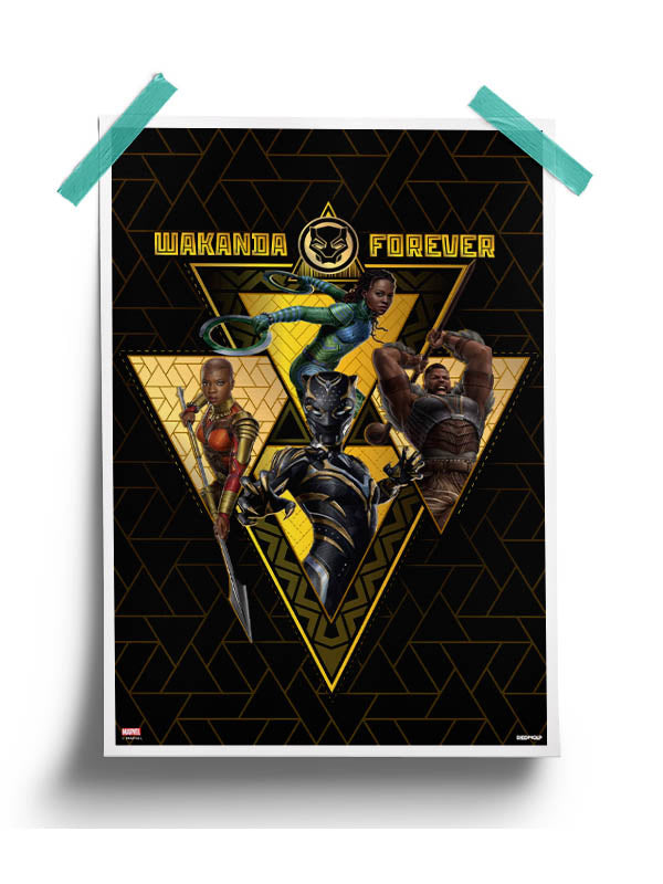 Wakanda Attack Poster -Redwolf - India - www.superherotoystore.com