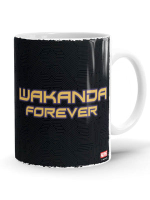 Wakanda Forever Gold Logo Mug -Redwolf - India - www.superherotoystore.com