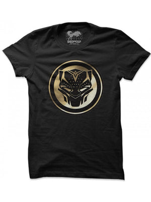 Wakanda Forever: Gold Logo - Marvel Official T-shirt -Redwolf - India - www.superherotoystore.com