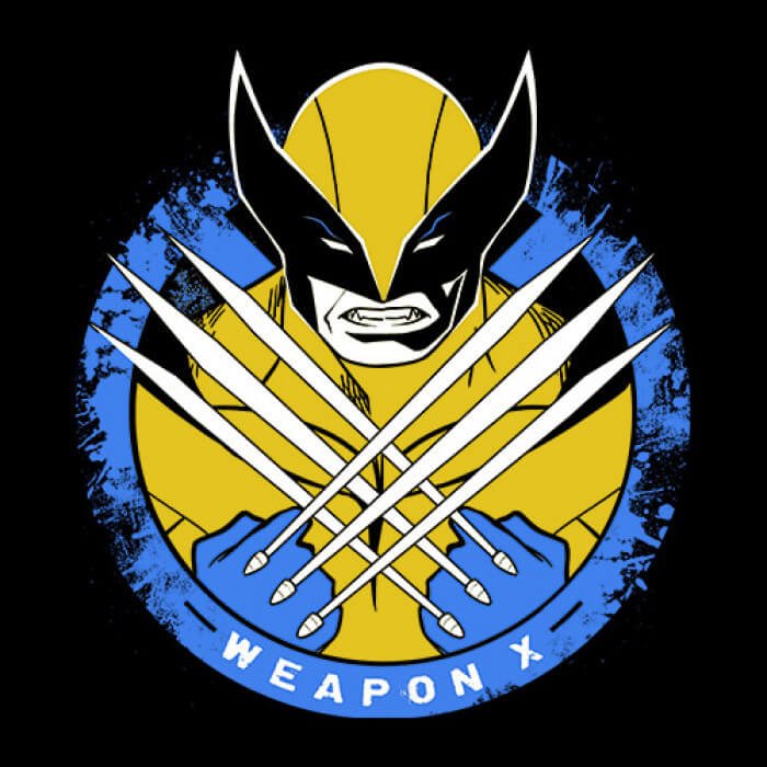 Weapon X Marvel Glow in the Dark Official Wolverine T-Shirt -Redwolf - India - www.superherotoystore.com