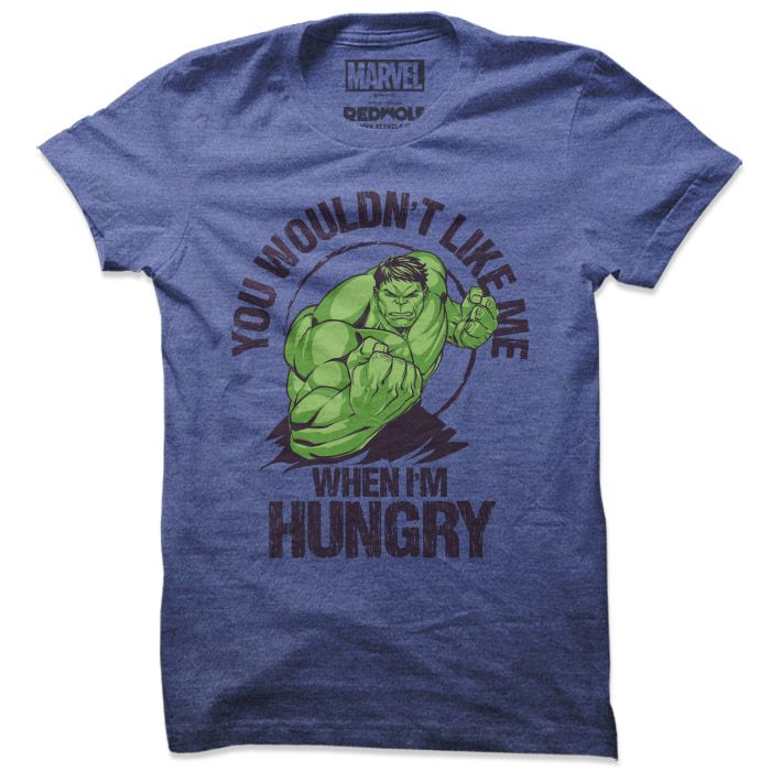 When I'm Hungry Official Marvel Comics T-Shirt -Redwolf - India - www.superherotoystore.com