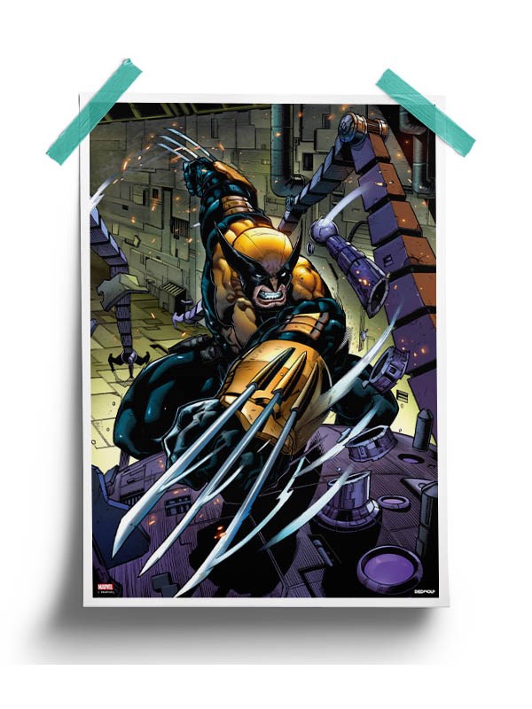 Wolverine Chop Poster -Redwolf - India - www.superherotoystore.com