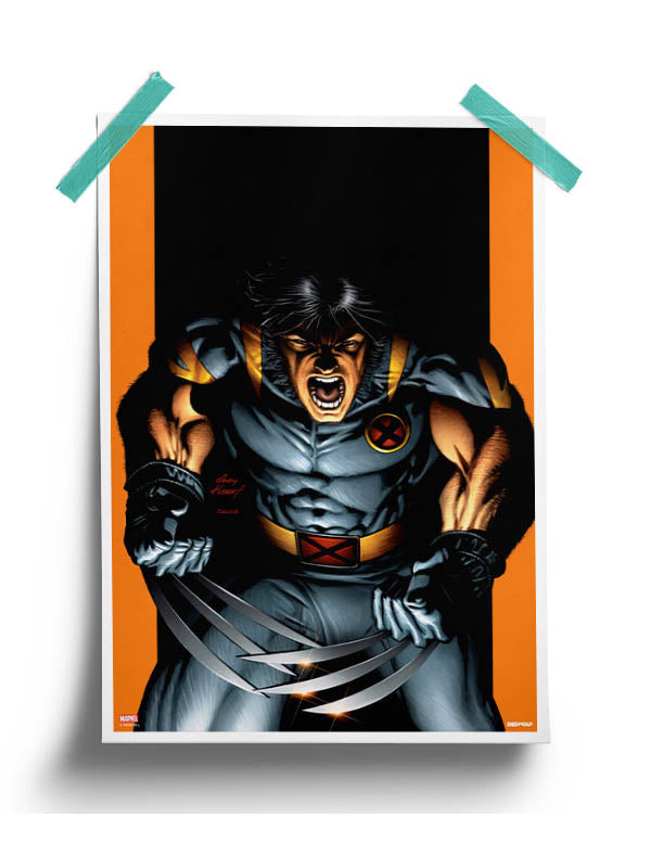 Wolverine Pose Poster -Redwolf - India - www.superherotoystore.com