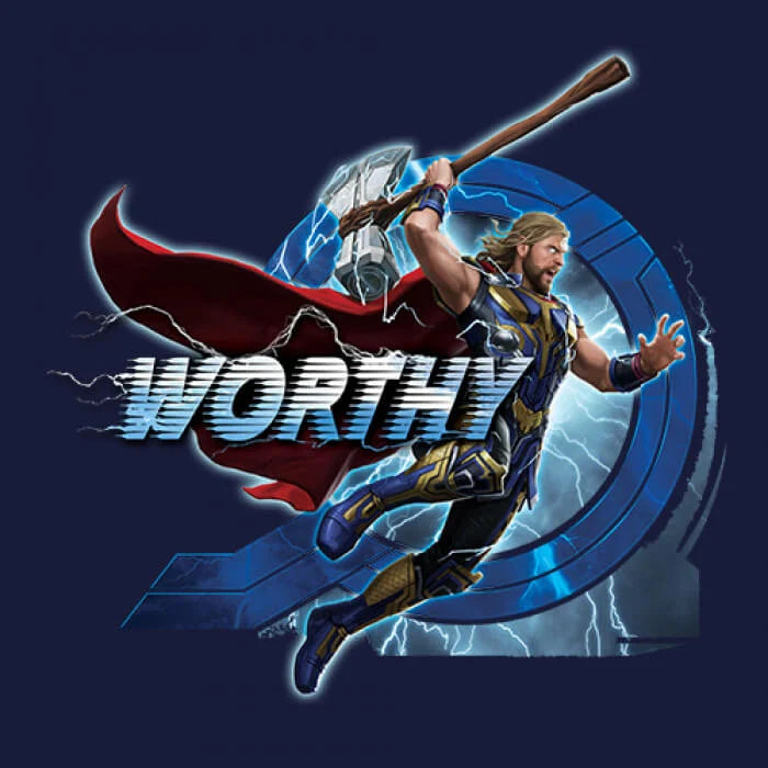 Worthy Thunder - Marvel Official T-Shirt -Redwolf - India - www.superherotoystore.com